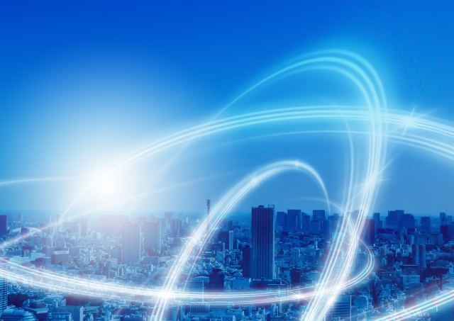 PBX設備工事の様子